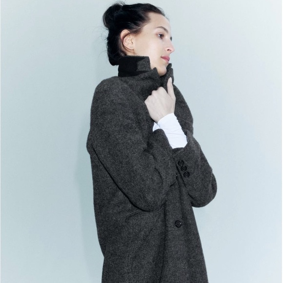 ZARA COAT 100% WOOL NWT - Picture 3 of 6